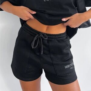 White Fox Offstage Lounge Shorts- Onyx